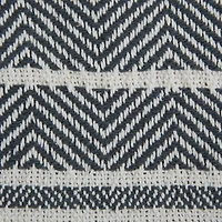 DII® Navy & Mineral 2-Tone Chevron Stripe Throw