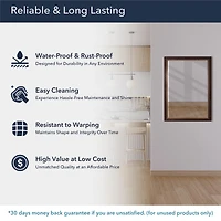 Head West® Oil Rubbed Bronze Rectangular Framed Vanity Wall Mirror