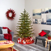 7ft. Pre-Lit Vancouver Mountain Pine Artificial Christmas Tree with Clear Lights