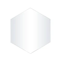 White Contemporary Wall Mirror, 24" x 2" x 21"