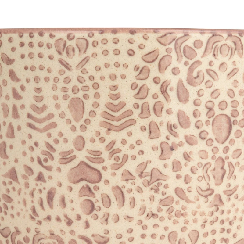 Hello Honey® 5" Flower Print Stoneware Mug Set