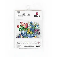 Luca-S Spring Flowers Counted Cross Stitch Kit