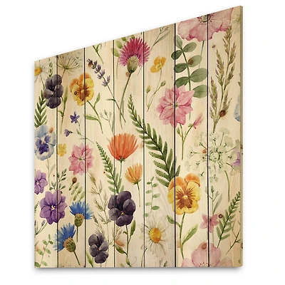Designart - Wildflowers Floral Pattern I