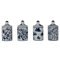 Hello Honey® 4.5" Blue Blossom Enchantment Stoneware Jar Set