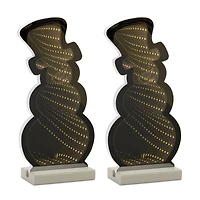 12.25" Snowman Outline Ekko Light Displays, 2ct.