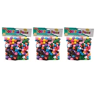 Charles Leonard Creative Arts™ Pom Poms, 3 Packs of 300