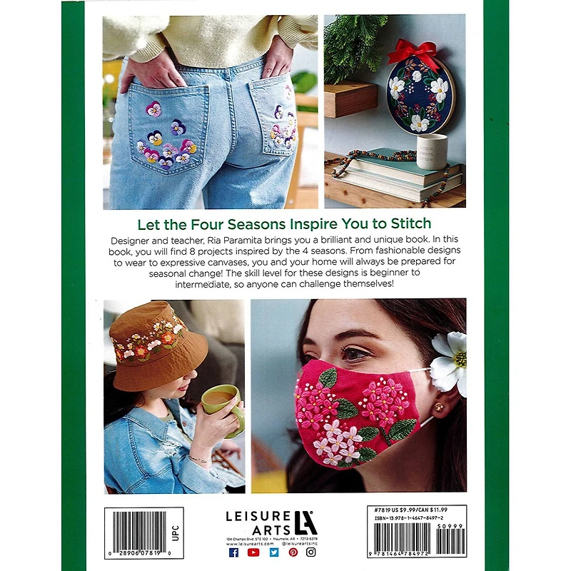 Leisure Arts Seasonal Embroidery Book