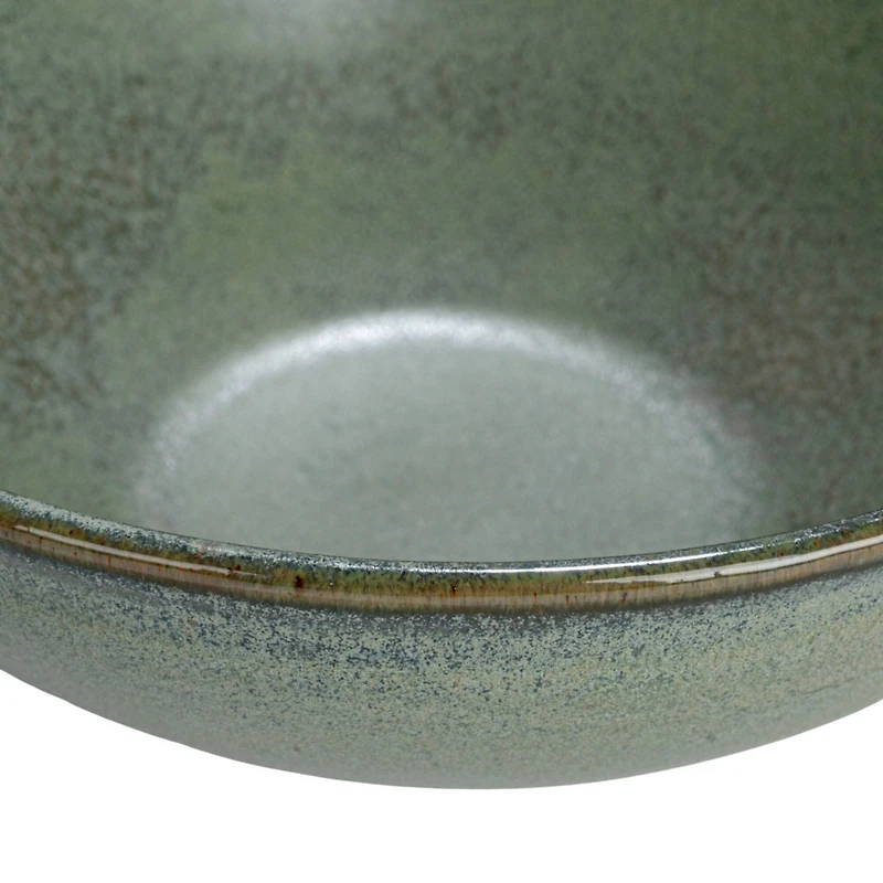 Hello Honey® 8" Matte Teal Stoneware Bowl with Reactive Glaze, 2ct.