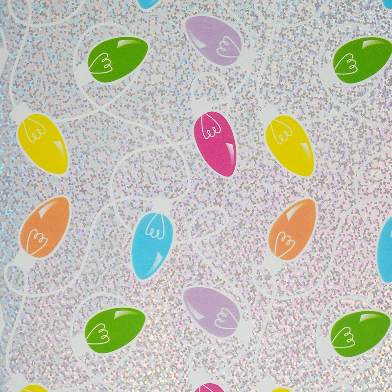 30" x 24ft. Glitter Lights Foil Gift Wrap by Celebrate It™