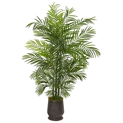 5.4ft. Areca Artificial Palm Tree in Decorative Planter
