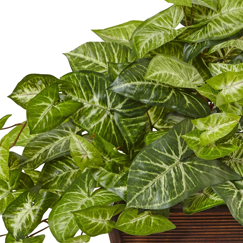 18.5" Arrowhead in Wood Planter