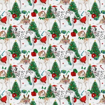 Fabric Editions Santapaws Cotton Fabric