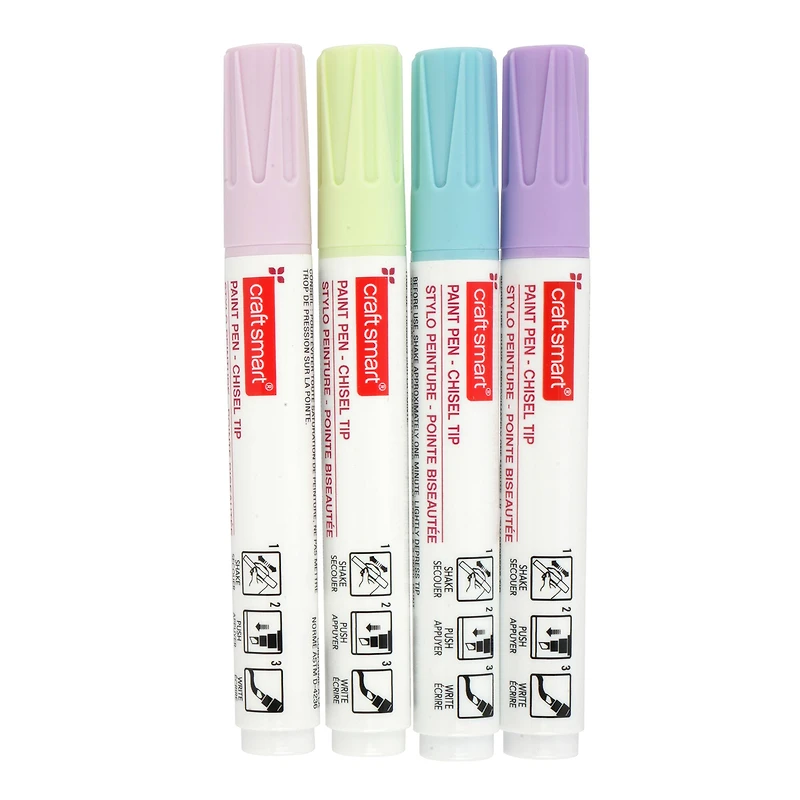 Pastels Chisel Tip Paint Pen Set by Craft Smart®