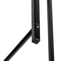 6 Pack: Honey Can Do Black Round Side Table with X-Pattern Base