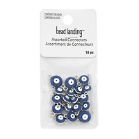 Eye Rhodium Connectors, 18ct. by Bead Landing™