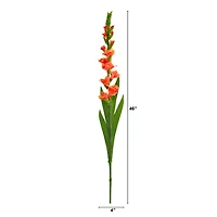 Salmon Gladiolus Flower Stems, 3ct.