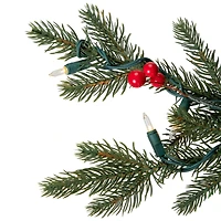 4.5ft. Pre-Lit Real Touch™ Mixed Noble Spruce Artificial Christmas Tree, Warm White Lights