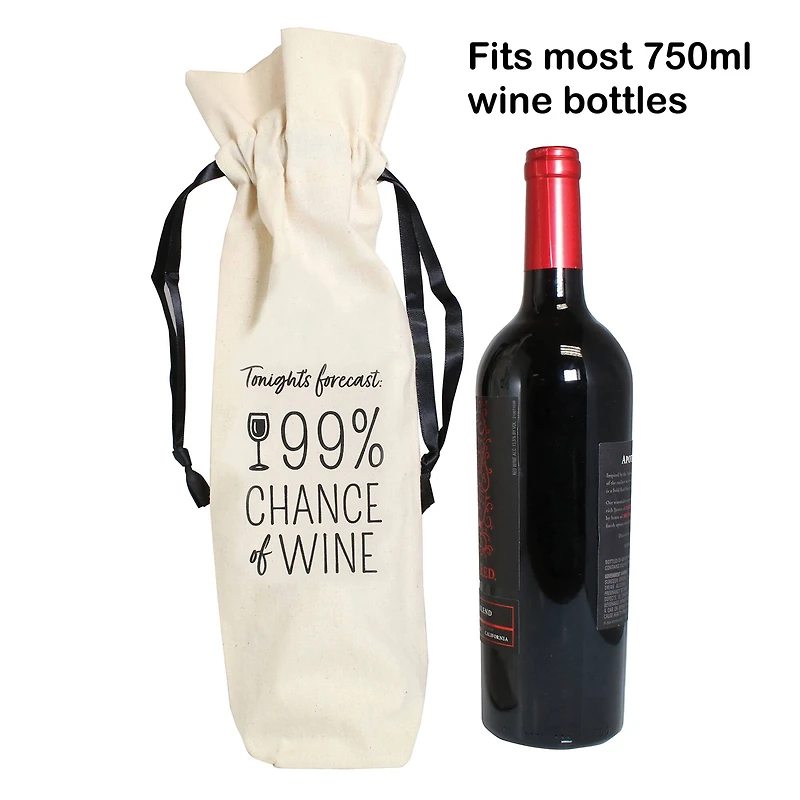Personality Case™ Forecast Canvas Wine Bag