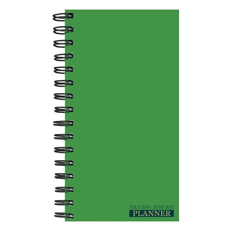 TF Publishing 2025 Green Grass Small Weekly Monthly Spiral Planner
