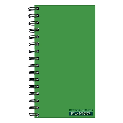 TF Publishing 2025 Green Grass Small Weekly Monthly Spiral Planner