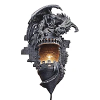 Design Toscano 17" Dragon's Castle Lair Illumimated Wall Sconce