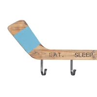 Brown Wood Eclectic Wall Hook