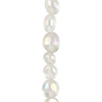 AB Plated Quartz Potato Beads by Bead Landing™