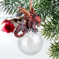 Design Toscano The Pensive Percher Dragon 2018 Collectible Holiday Ornament