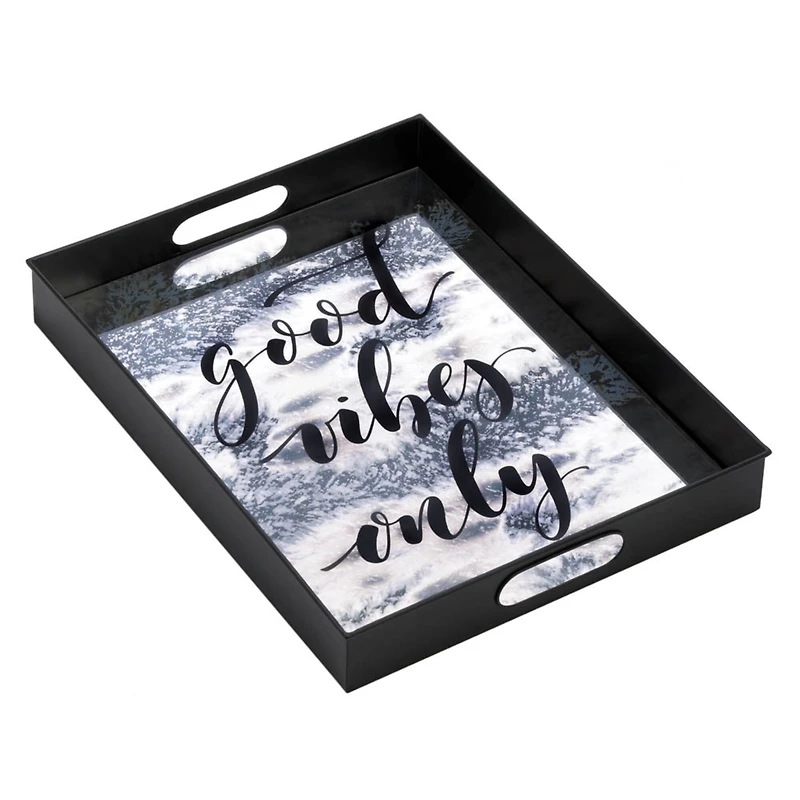 18" Nikki Chu South Beach Good Vibes Mirror Tray