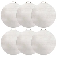 6 Pack: 18" Whitewashed Round Plaque by Make Market®