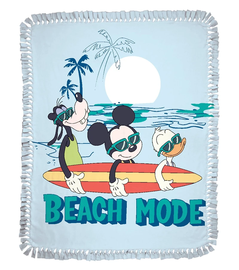 Disney® Mickey & Friends Beach Mode No Sew Fleece Throw Kit