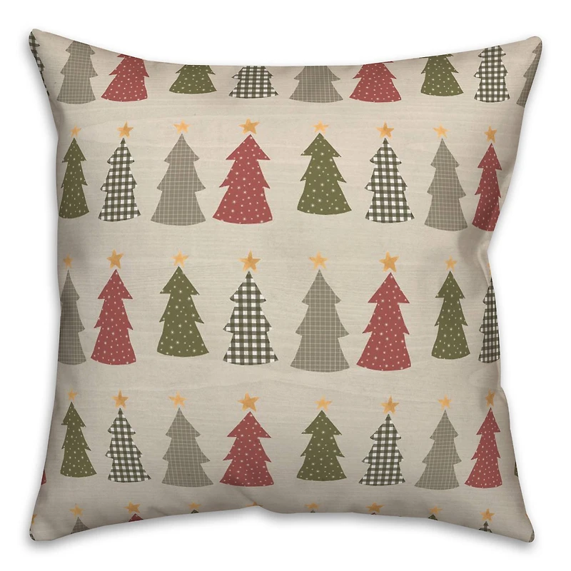 Tree Pattern Throw Pillow