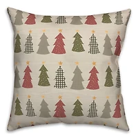 Tree Pattern Throw Pillow