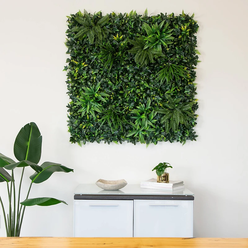 40" Andean Cloud Forest Artificial Living Wall Panel