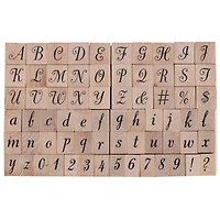 Script Alphabet & Numbers Wood Stamp Set by Recollections™
