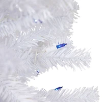 4ft. Pre-Lit Woodbury White Pine Artificial Christmas Tree, Blue Lights