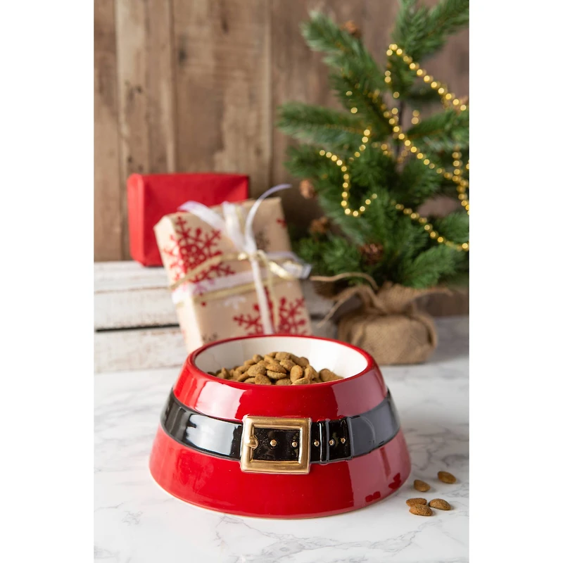 DII® Santa Belt Pet Bowl