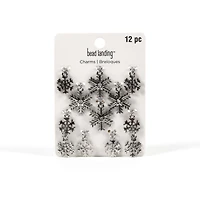 Silver Snowflake Charm Set by Bead Landing™
