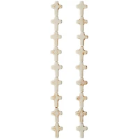 White Stone Cross Beads, 15mm by Bead Landing™