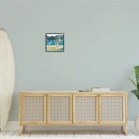 Stupell Industries Kids on Swimming Dock Abstract Contemporary Lake Scene Framed Wall Art