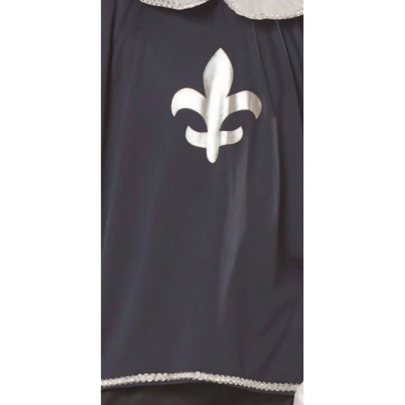 Large Blue & White Musketeer Boy's Costume