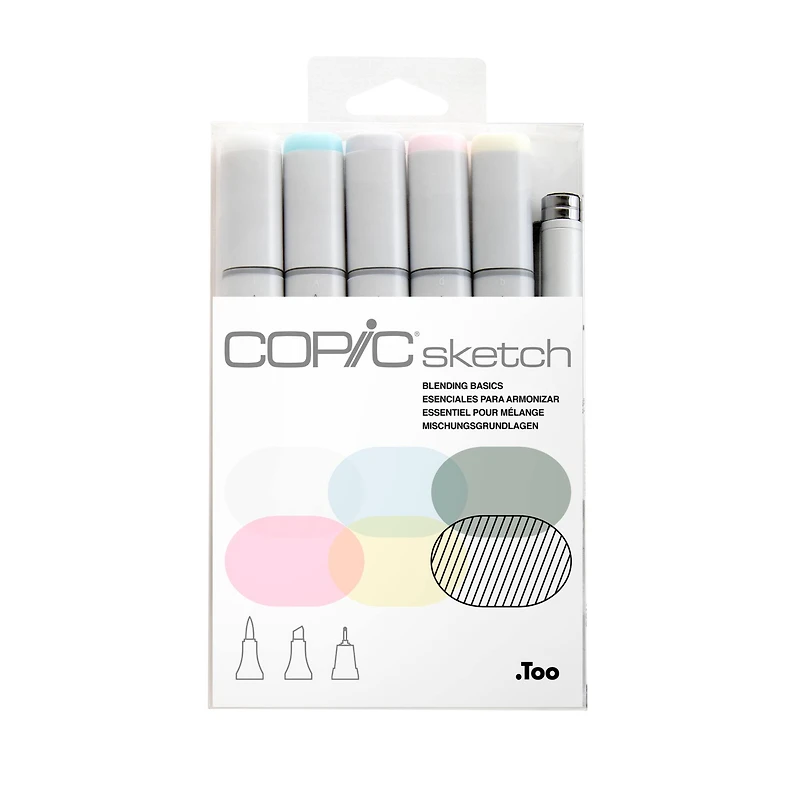 6 Packs: 6 ct. (36 total) Copic® Sketch Marker Set, Blending Basics