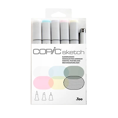 6 Packs: 6 ct. (36 total) Copic® Sketch Marker Set, Blending Basics