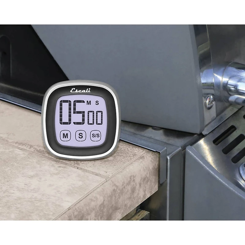Escali Black Touch Screen Digital Timer