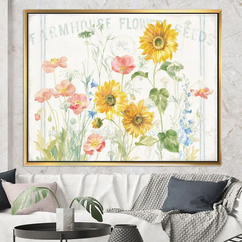 Designart - Floursack Florals I