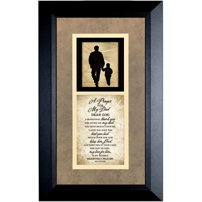 18" Prayer For My Dad Framed Art