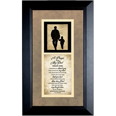 18" Prayer For My Dad Framed Art