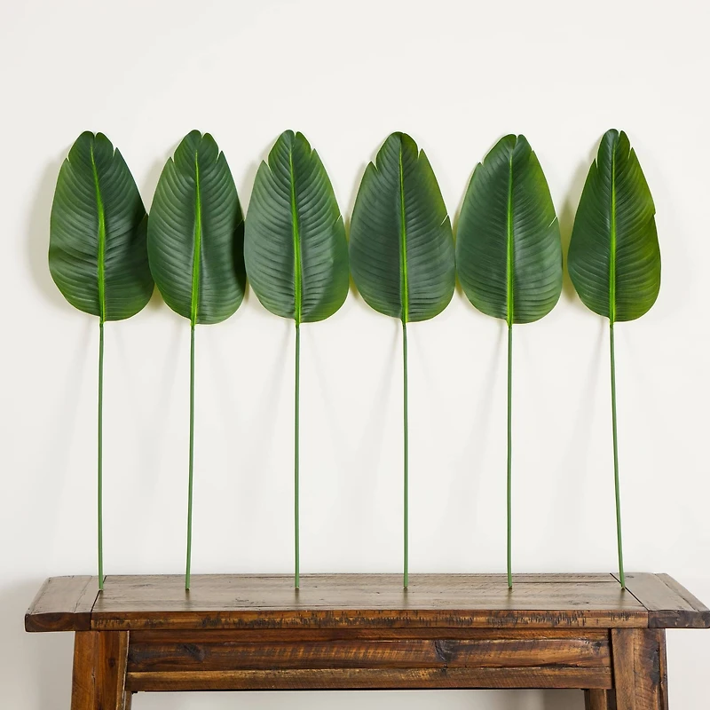 40in. Artificial Travelers Palm Stems - Set of 6