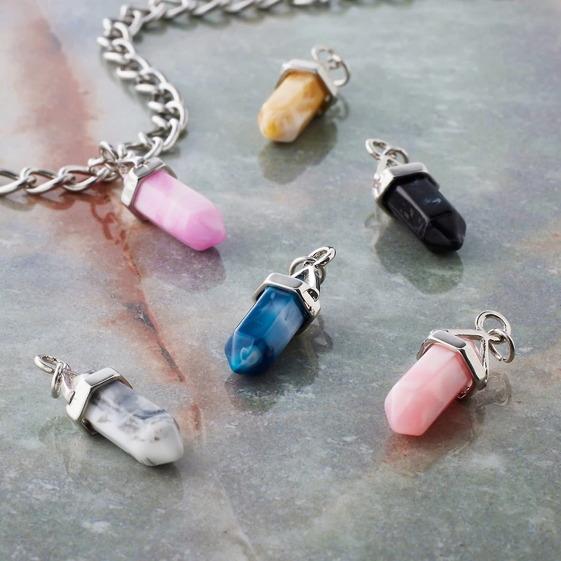 Mixed Faux Crystal Dagger Charm Set by Bead Landing™