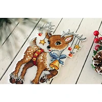 MP Studia Christmas Helper Plastic Canvas Counted Cross Stitch Kit